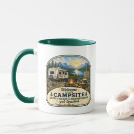 Taza de café para campistas - ¡Bienvenidos a nuest