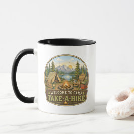 Taza de café para campistas "Campamento Date una c