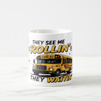 Taza de café para conductor de autobús divertido: