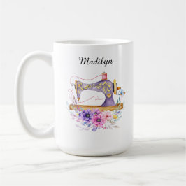 Taza de café para costura