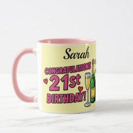 Taza de café para cumpleaños 21 