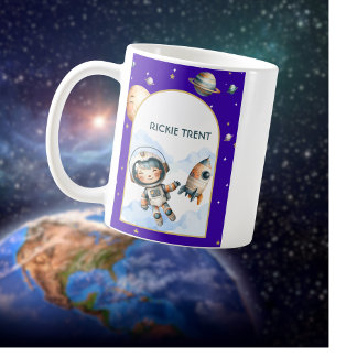 Taza de café para cumpleaños de niños fuera de est