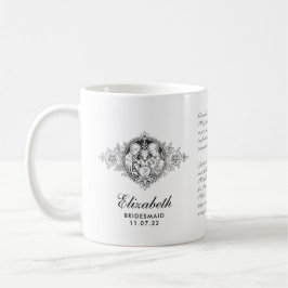 Taza de café para dama de honor de la Sagrada Fami