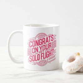 Taza de café para el 1er vuelo solo