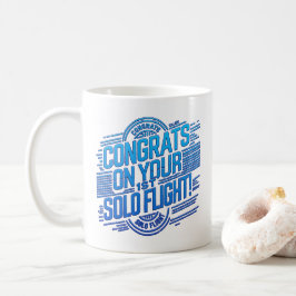 Taza de café para el 1er vuelo solo
