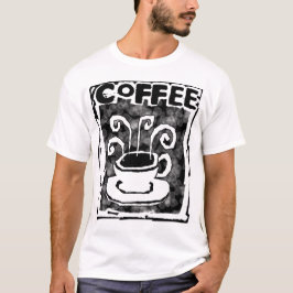 Taza de café para el camisetas blanco