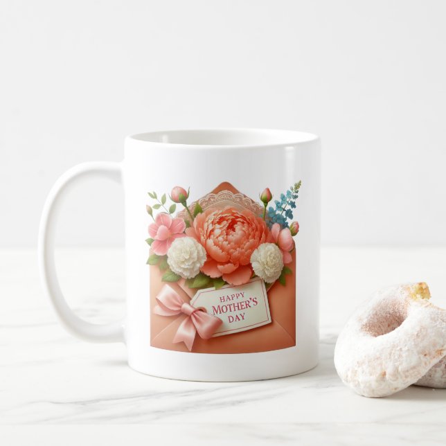 Taza de café para el día de la madre (Con donut)