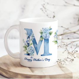 Taza de café para el día de la madre con Hortensia