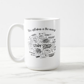 Taza de café para el estrés de estudio | Taza dive