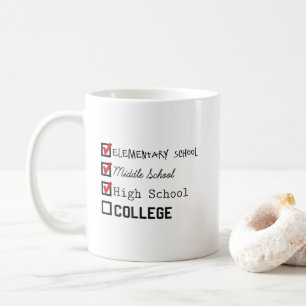 Taza de café para el estudiante universitario
