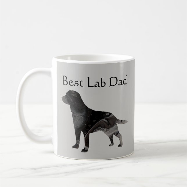 Taza de café para el mejor padre de un labrador ne (Izquierda)