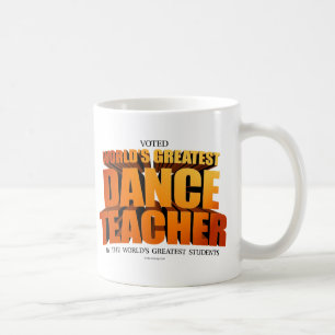 Taza de café para el mejor profesor de baile del m