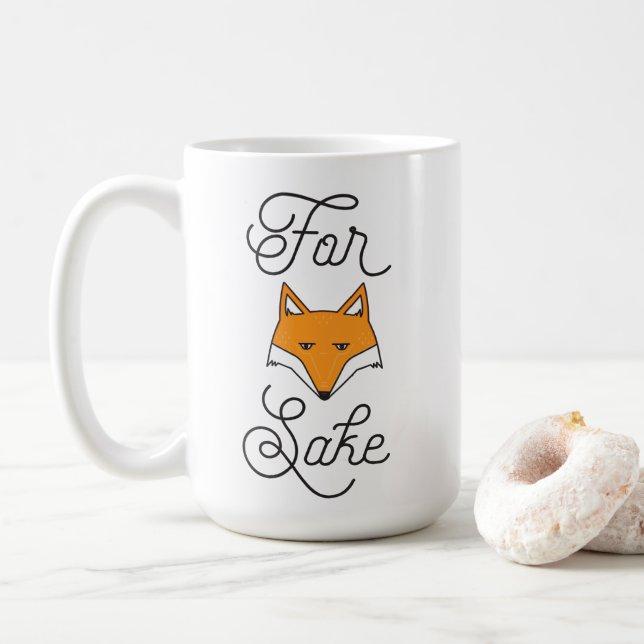 Taza De Café Para el motivo del Fox (Con donut)