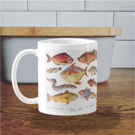 Taza De Café Para el pescador - Ilustraciones de peces vintage