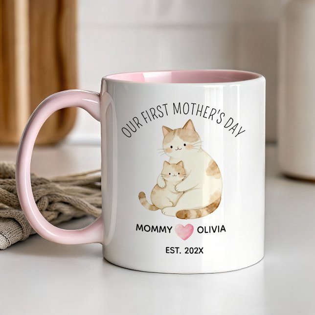 Taza de café para el primer día de la madre, mamá  (Subido por el creador)