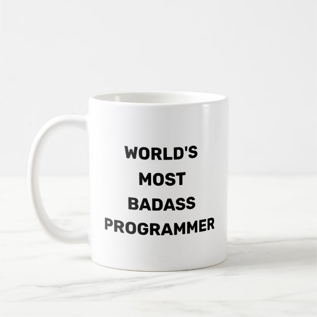Taza de café para el programador más genial del mu (Izquierda)