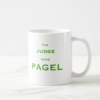 Taza De Café Para el voto Pagel del juez