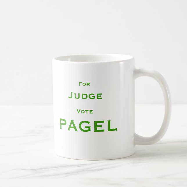 Taza De Café Para el voto Pagel del juez (Derecha)