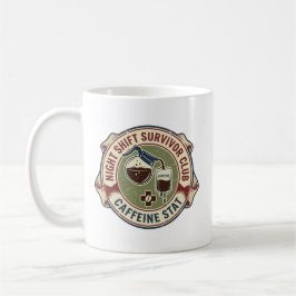 Taza de café para enfermera del club de supervivie