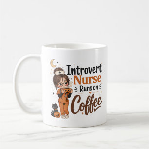 Taza De Café Para Enfermera Introvertida Divertida