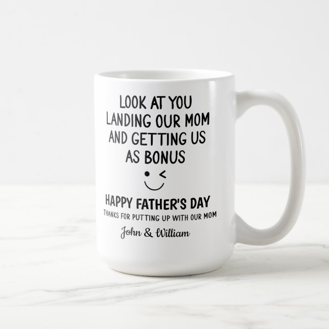 Taza De Café Para escalar papá Mira a tu mamá. (Derecha)