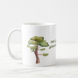 Taza de café para escritores de primeros borradore