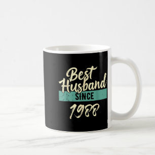 Taza De Café Para Esposo Desde 1988 Aniversario Esposos