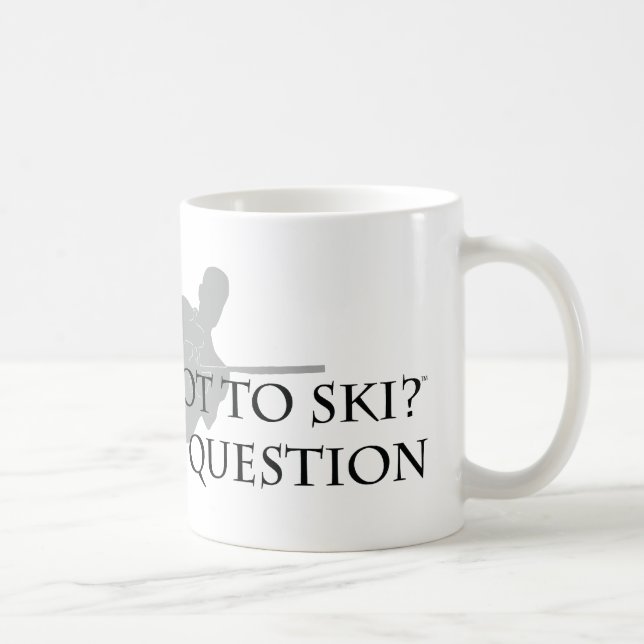 Taza De Café Para esquiar o no esquiar (esquí náutico) (Derecha)