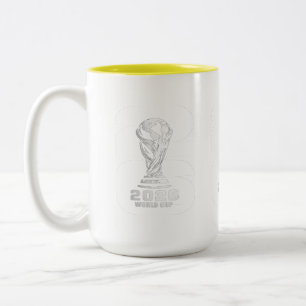 Taza de café para fanático del fútbol Copa Mundial