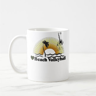 Taza De Café Para fanáticos del voleibol Voleibol de playa de m