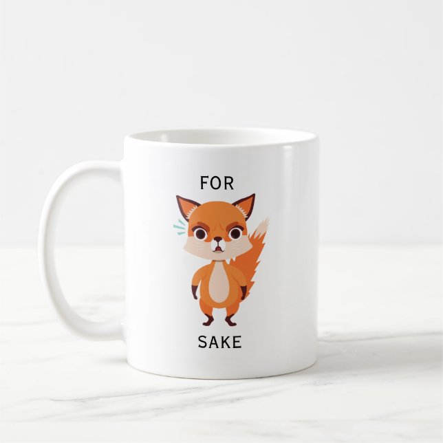 Taza De Café Para Fox Sake divertido (Izquierda)
