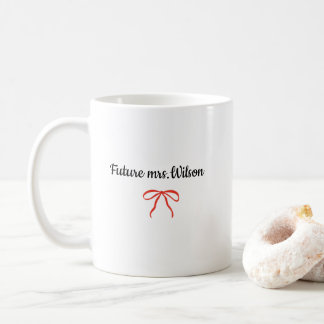 Taza de café para futura Sra. Regalo de compromiso