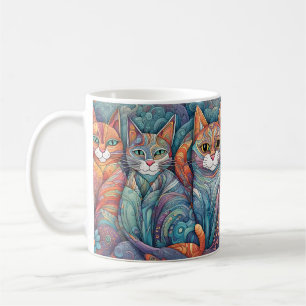 taza de café para gatos tranquilos