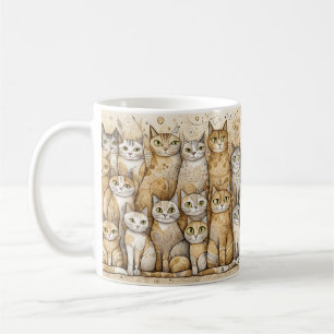taza de café para gatos tranquilos