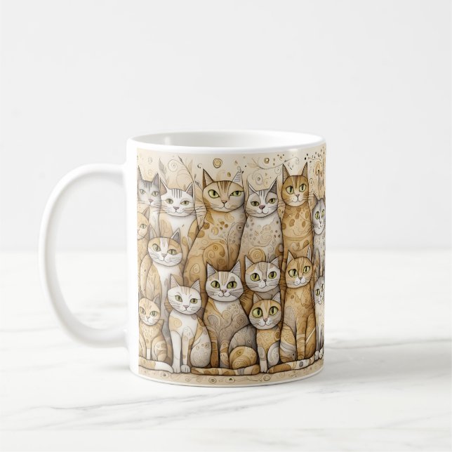 taza de café para gatos tranquilos (Izquierda)