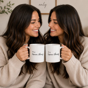 Taza de café para gemelos   Es una cosa de gemelos