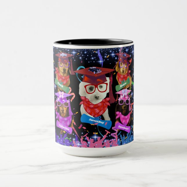 Taza de café para graduado de Hot Dog (Centro)