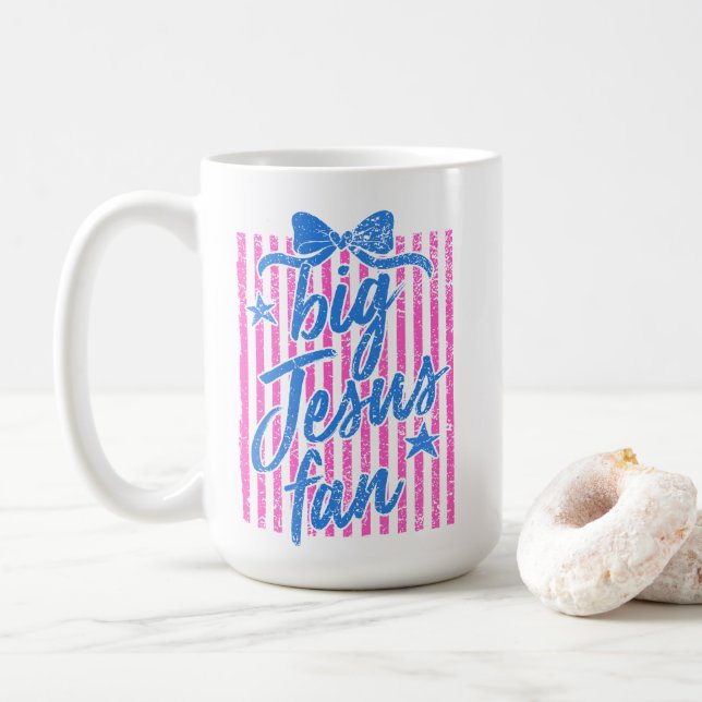 Taza de café para gran fan de Jesús (Con donut)