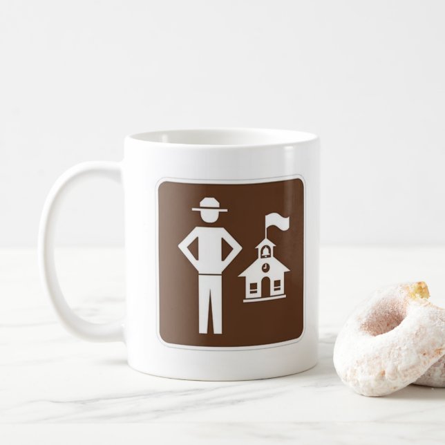 Taza de café para Guardabosques Profesor (Con donut)