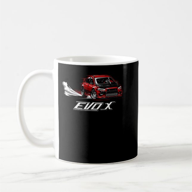 Taza De Café Para hombres mujeres Mitsubishi Lancer Evolution 1 (Izquierda)