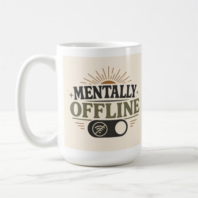 Taza de café para introvertido retro mentalmente d (Izquierda)