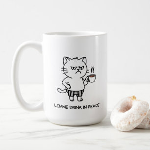 Taza de café para introvertidos Grumpy Cat Bebe en