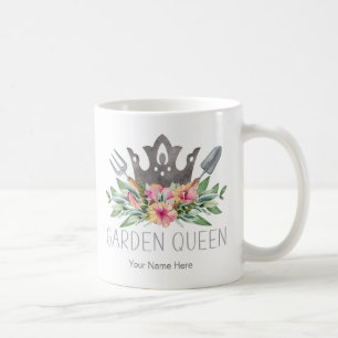 Taza de café para jardinera boho acuarela Garden Q