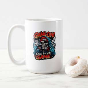 Taza de café para jugadores de cráneo Game On St