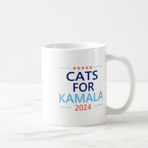 Taza De Café Para Kamala Harris 2024 Señora Gato sin Hijos Jd V