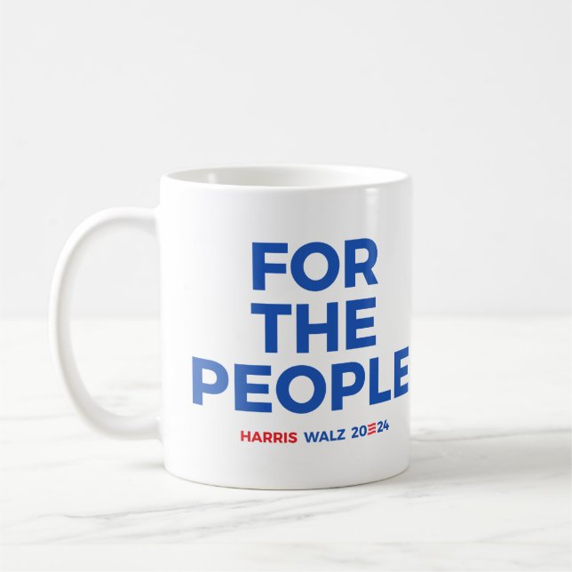Taza De Café Para la gente - Harris Walz 2024 (Izquierda)