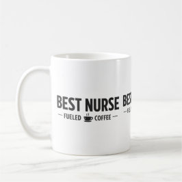 Taza de café para la mejor enfermera impulsada por