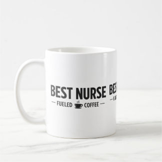 Taza de café para la mejor enfermera impulsada por