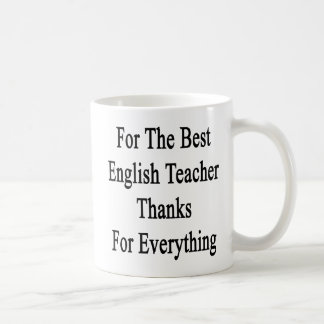 Taza De Café Para las mejores gracias del profesor de inglés