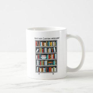 Taza de café para lectores, un ratón de biblioteca